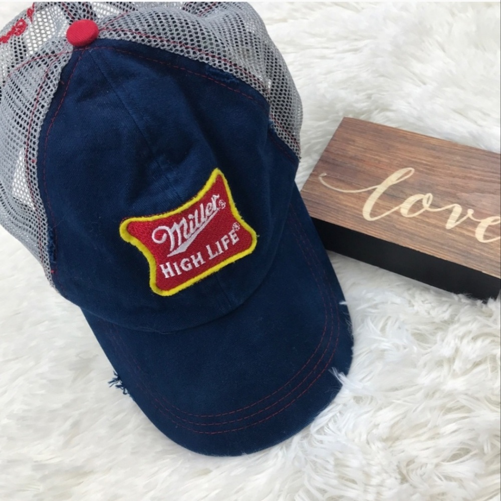 miller high life trucker hat